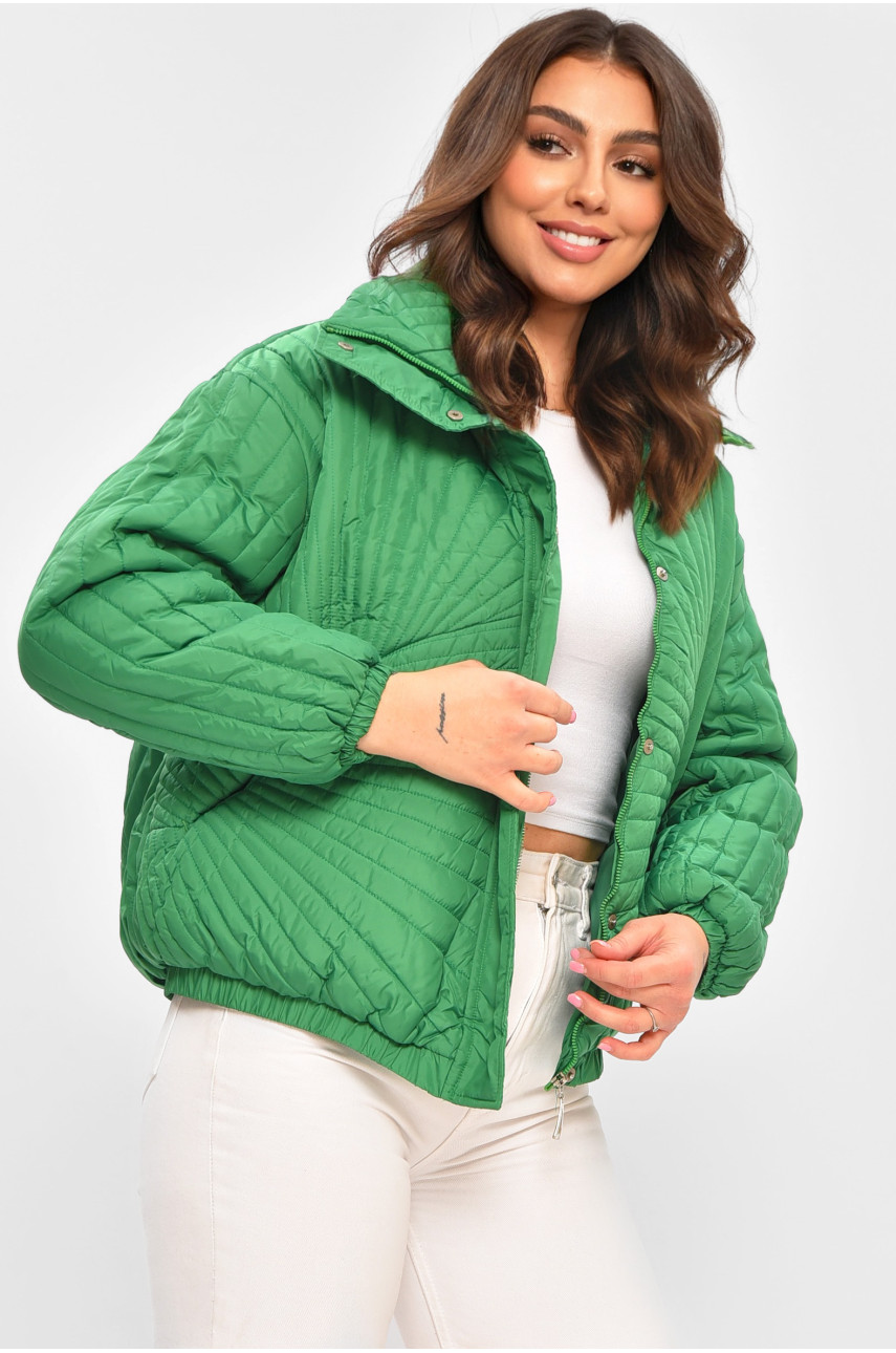 Куртка жіноча демісезонна зеленого кольору 1885 207282
