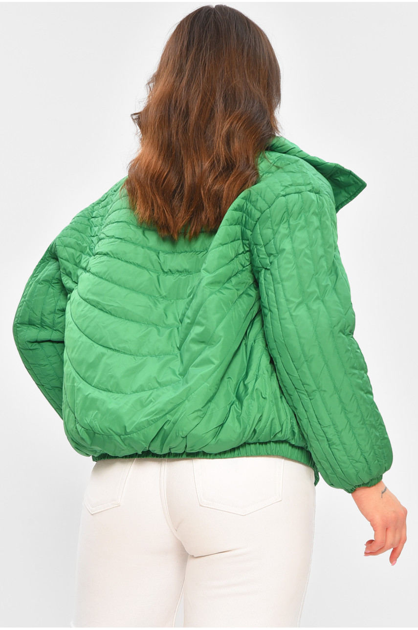 Куртка жіноча демісезонна зеленого кольору 1885 207282