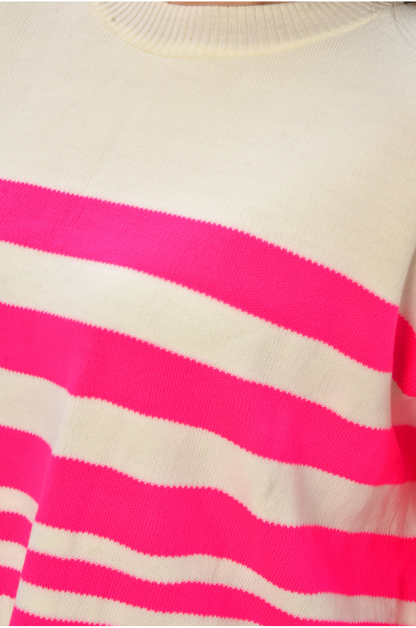 Кофта женская молочного цвета с принтом 207294