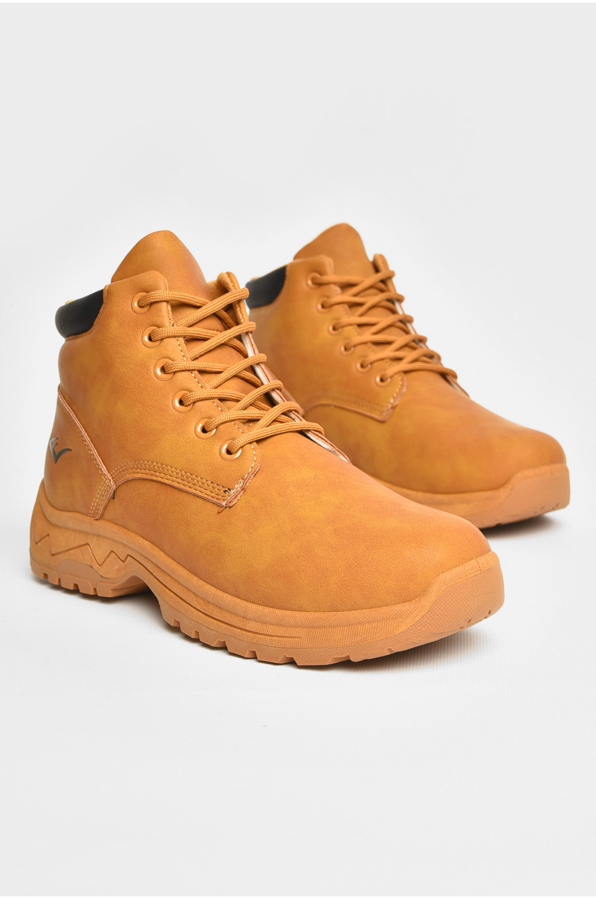 Ботинки мужские зимние на меху песочного цвета LL120-2 207299