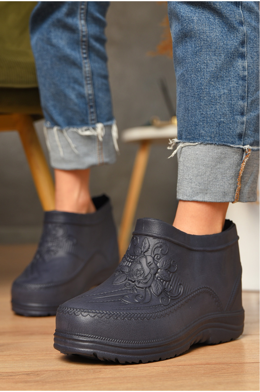 Галоши женские синего цвета квітка 207337