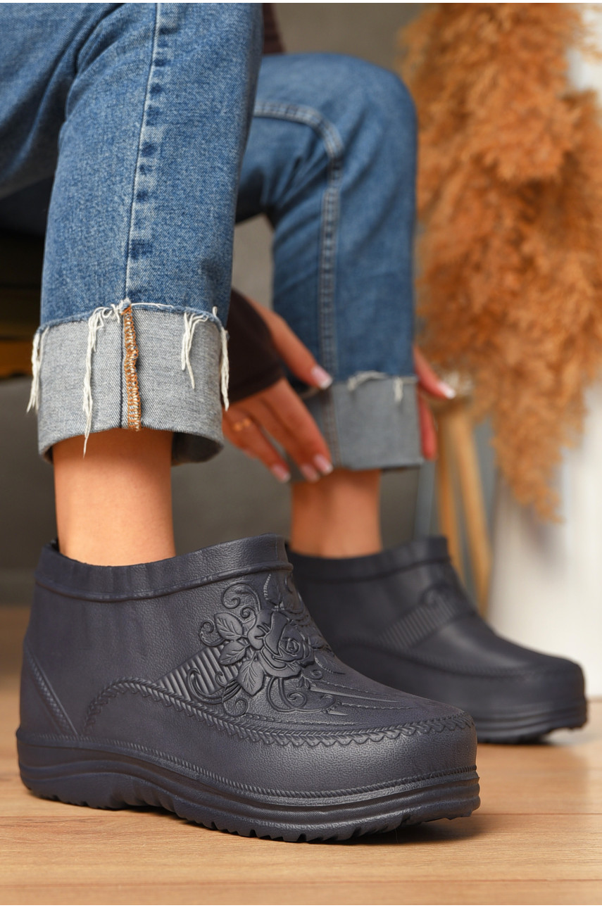 Галоши женские синего цвета квітка 207337