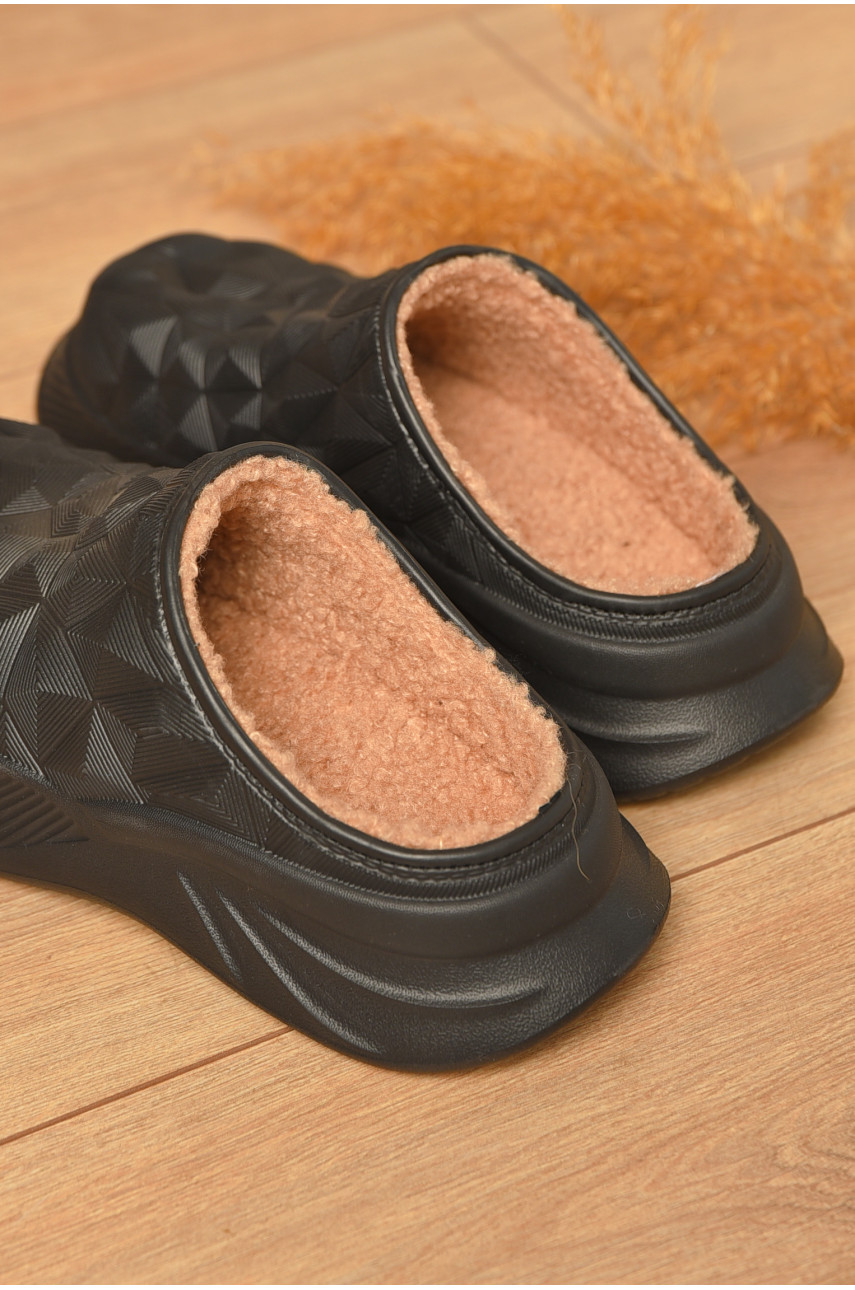 Галоши без задника утепленные черного цвета 603 207345 Галоши без задника утепленные черного цвета 603 207345