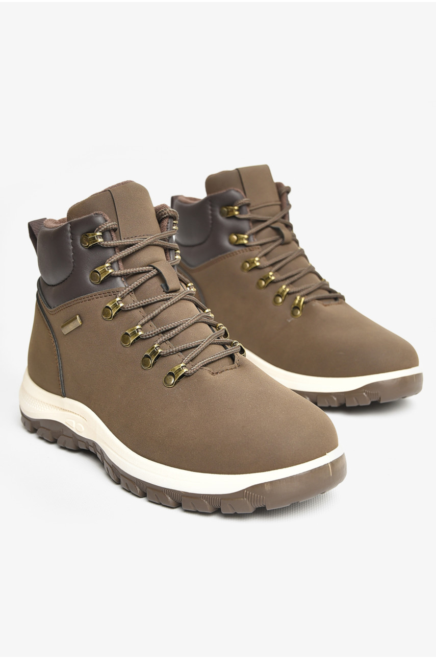 Ботинки мужские демисезонные коричневого цвета LL125-2 207352