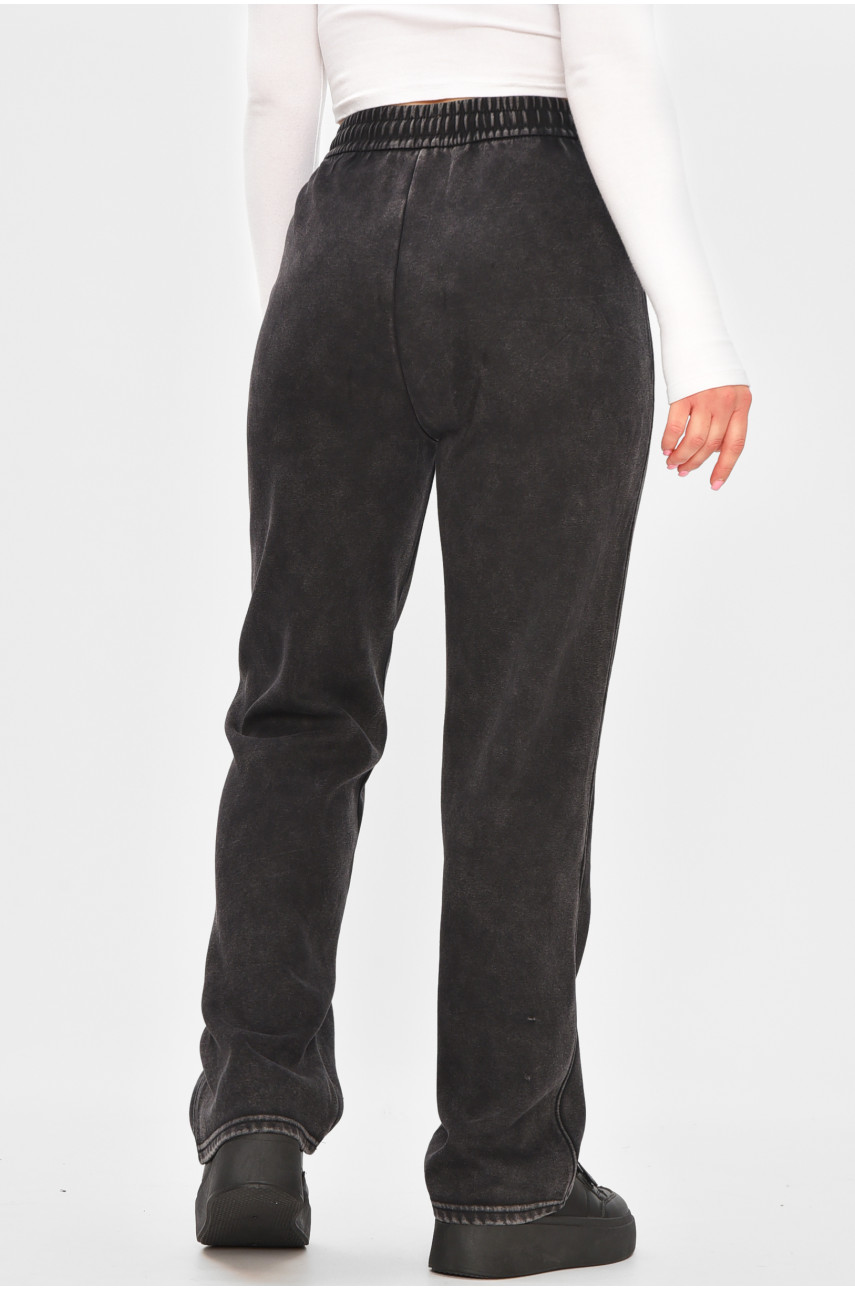 Штаны женские однотонные черного цвета А2104-1 207362