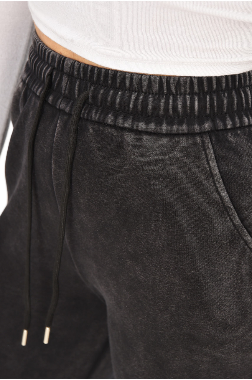 Штаны женские однотонные черного цвета А2104-1 207362