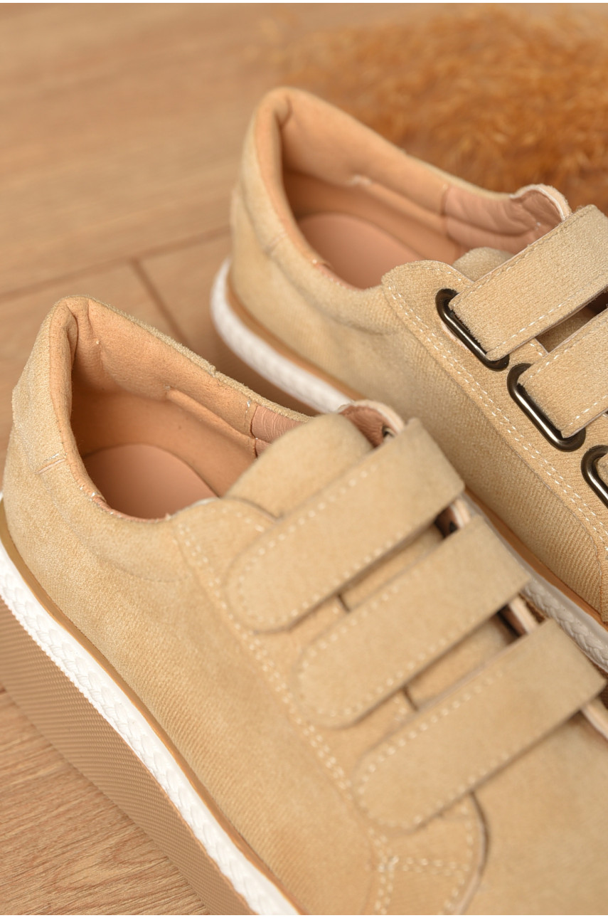 Кроссовки женские бежевого цвета BL9-3 207363