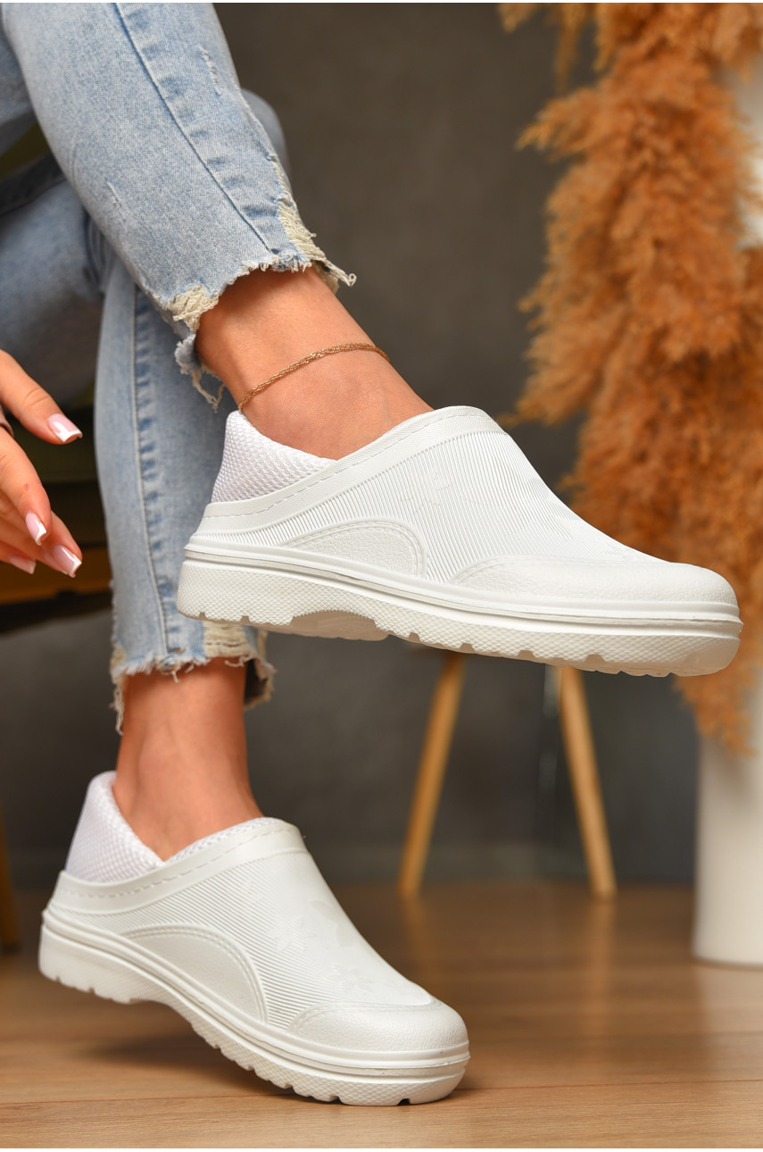 Галоши женские сетка белого цвета ГП-24 207370