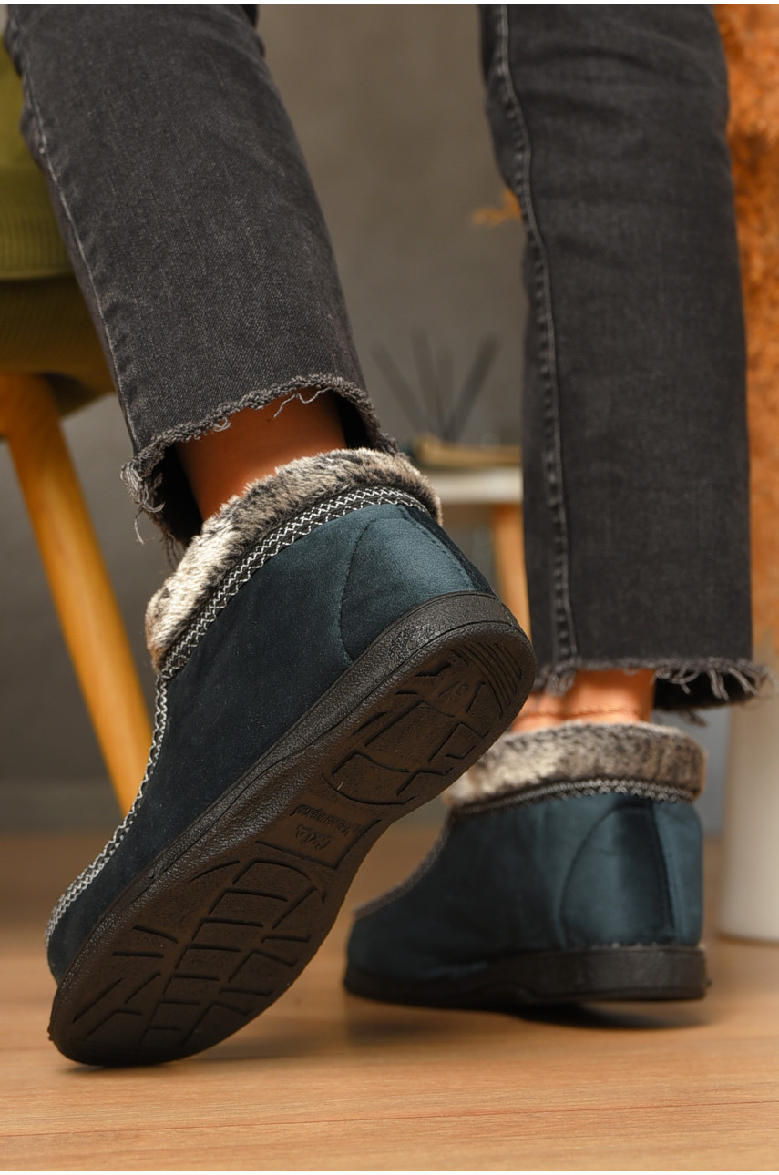 Бурки жіночі на хутрі темно-зеленого кольору G-092 207372