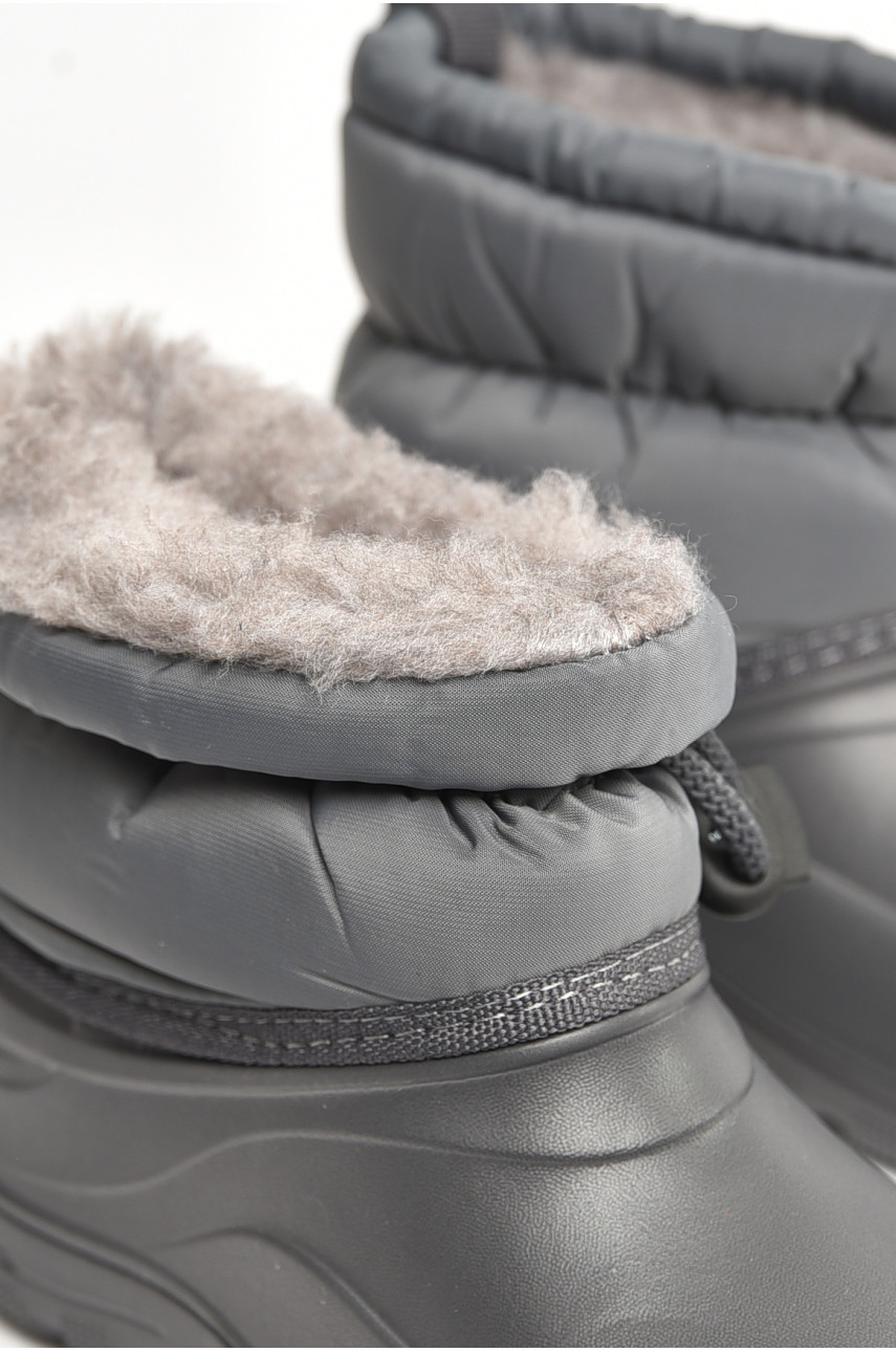 Дутики дитячі на хутрі сірого кольору 083 207392