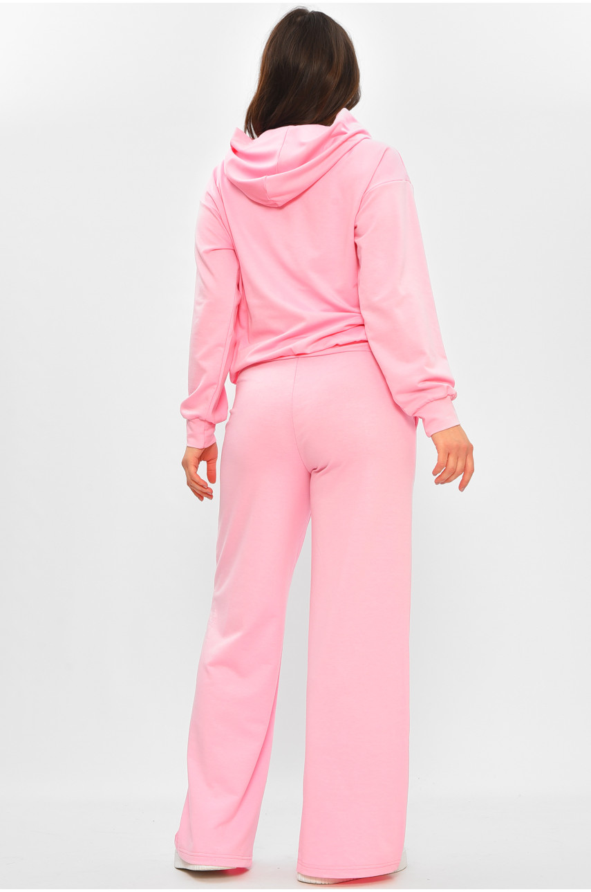 Спортивный костюм женский однотонный розового цвета 359 207396