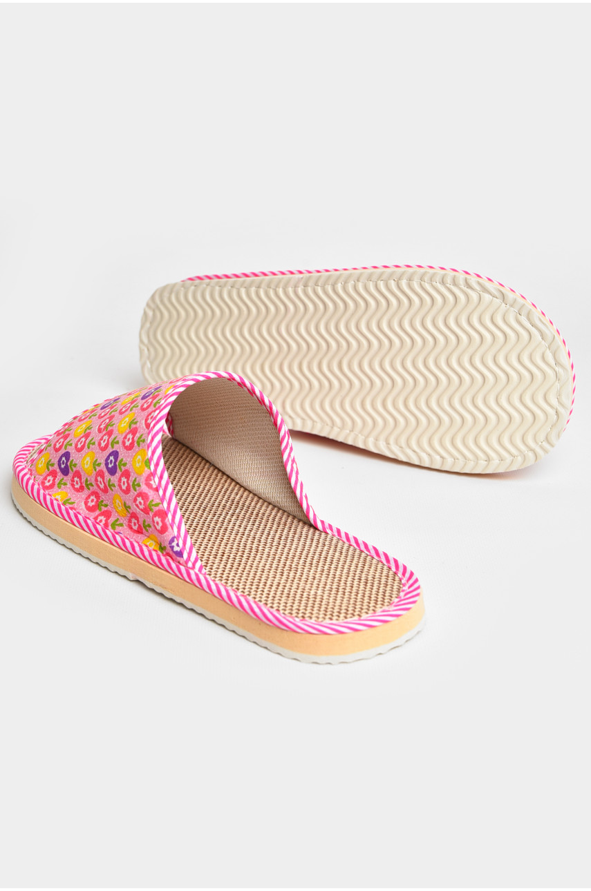 Тапочки домашние женские розового цвета sp-026 207413