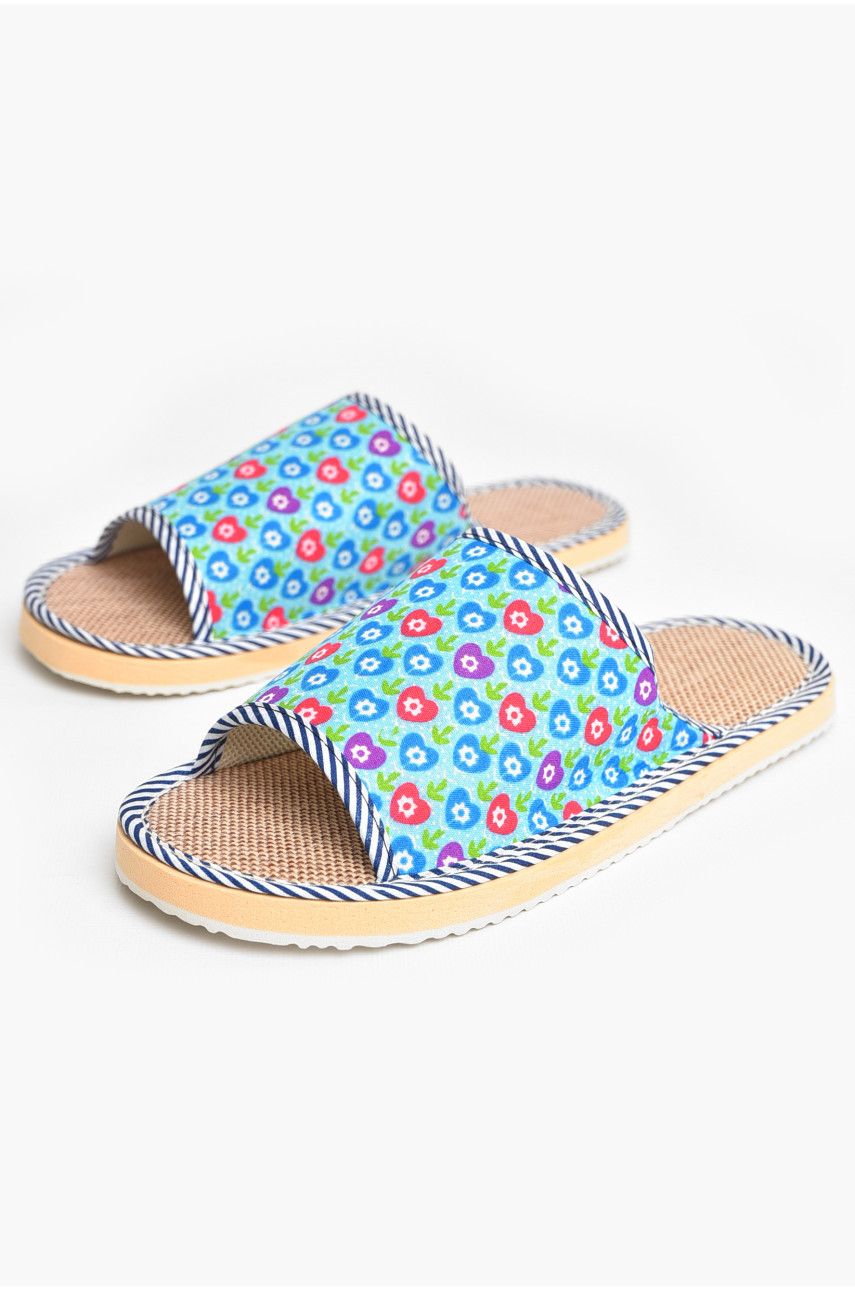 Тапочки домашние женские голубого цвета sp-026 207416