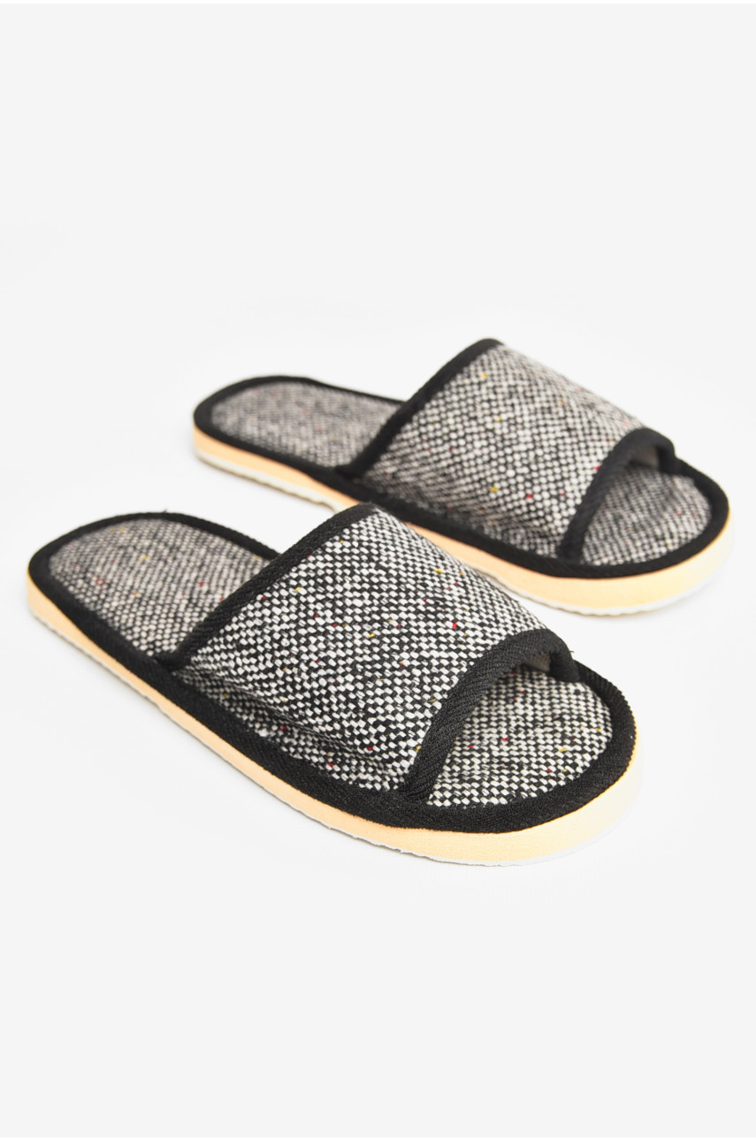 Тапочки домашние женские черного цвета sp-029 207418