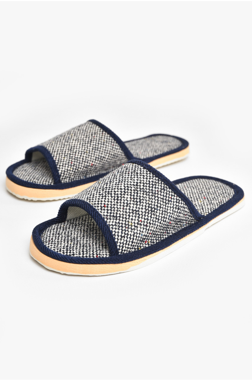 Тапочки домашние женские темно-синего цвета sp-029 207419