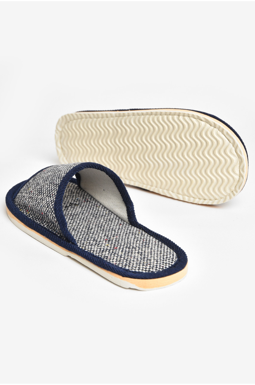 Тапочки домашние женские темно-синего цвета sp-029 207419