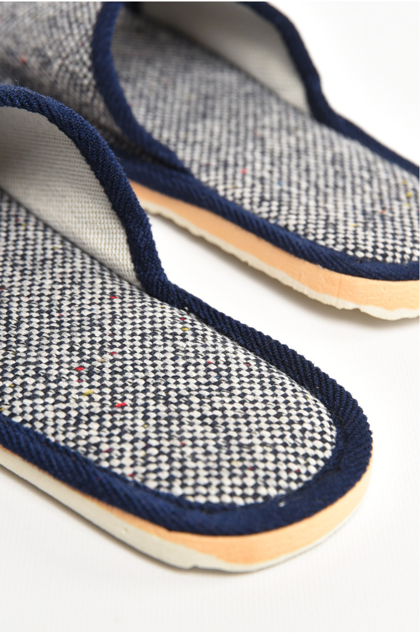 Тапочки домашние женские темно-синего цвета sp-029 207419