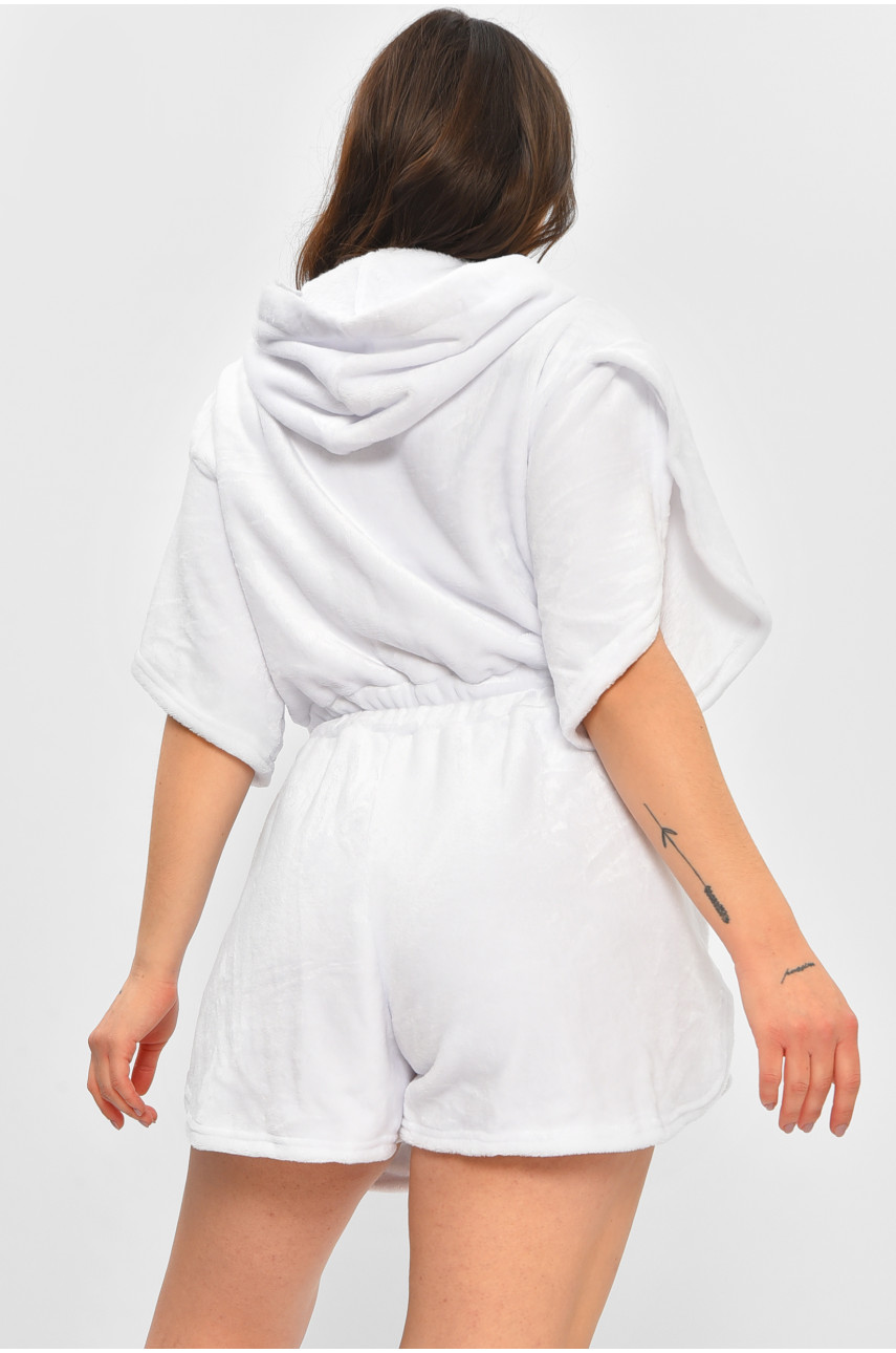 Пижама женская однотонная розового цвета на молнии 096 207421