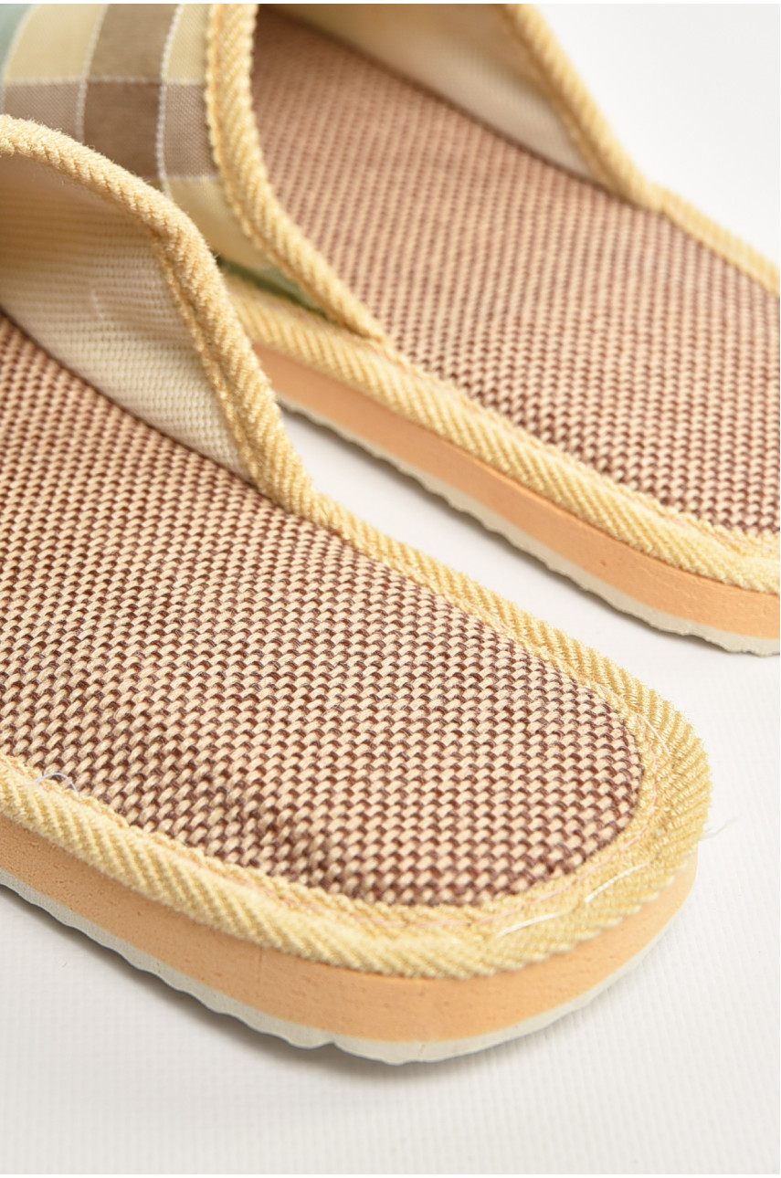 Тапочки домашние женские разноцветные в клеточку sp-028 207422