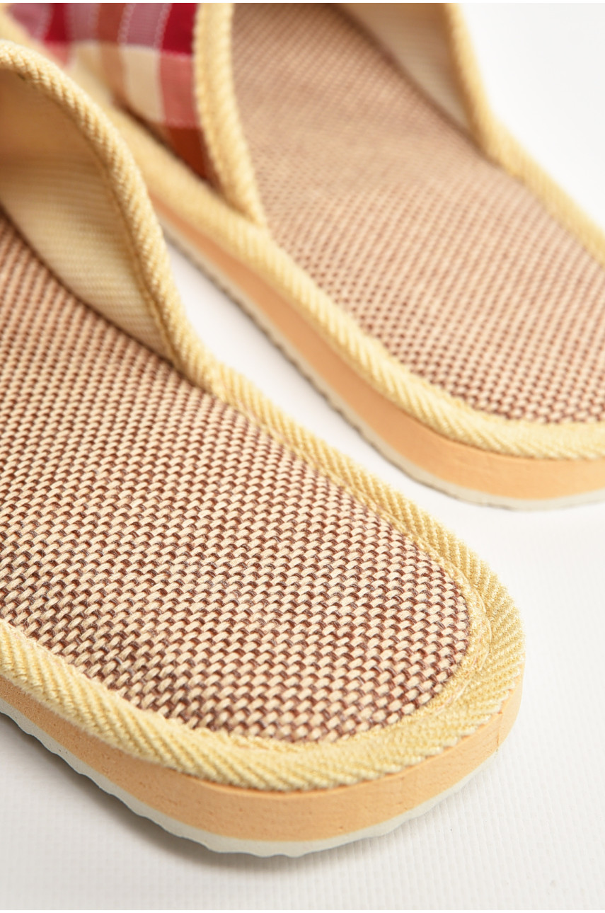 Тапочки домашние женские разноцветные в клеточку sp-028 207424