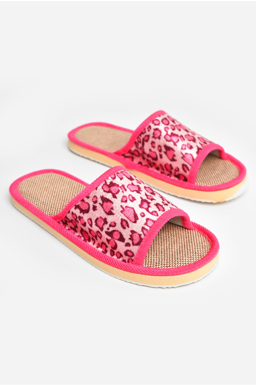 Тапочки домашние женские розового цвета sp-025 207425