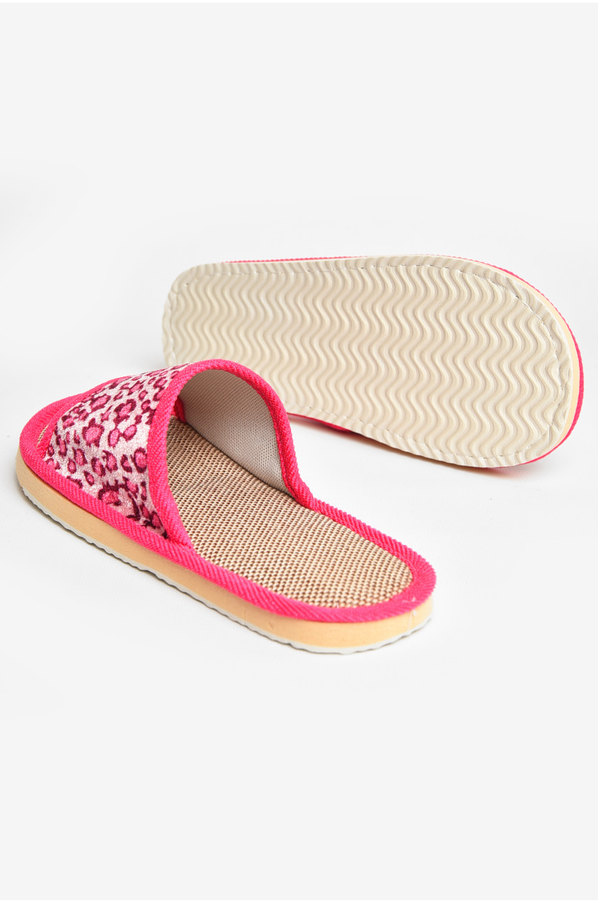 Тапочки домашние женские розового цвета sp-025 207425