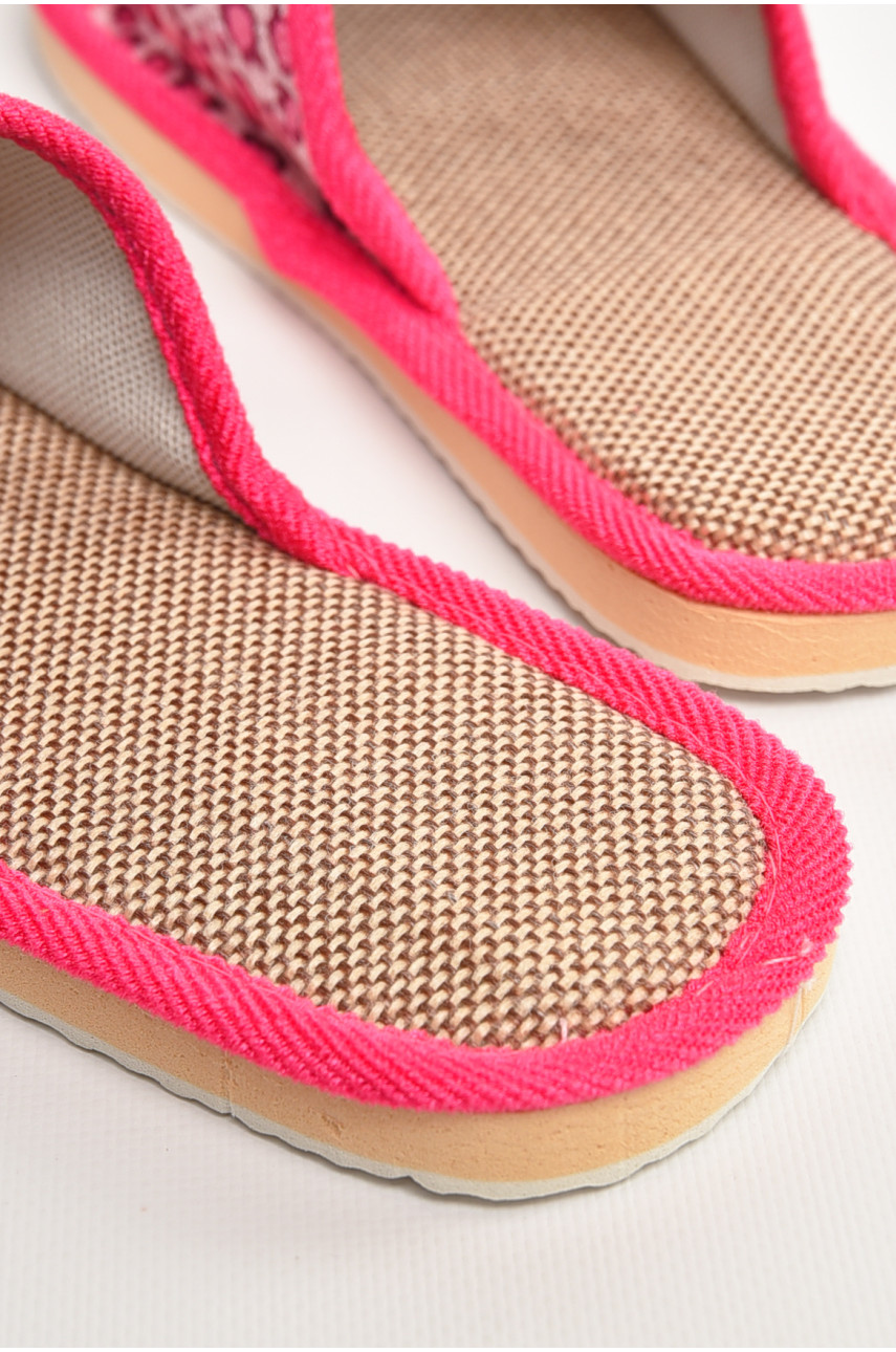 Тапочки домашние женские розового цвета sp-025 207425