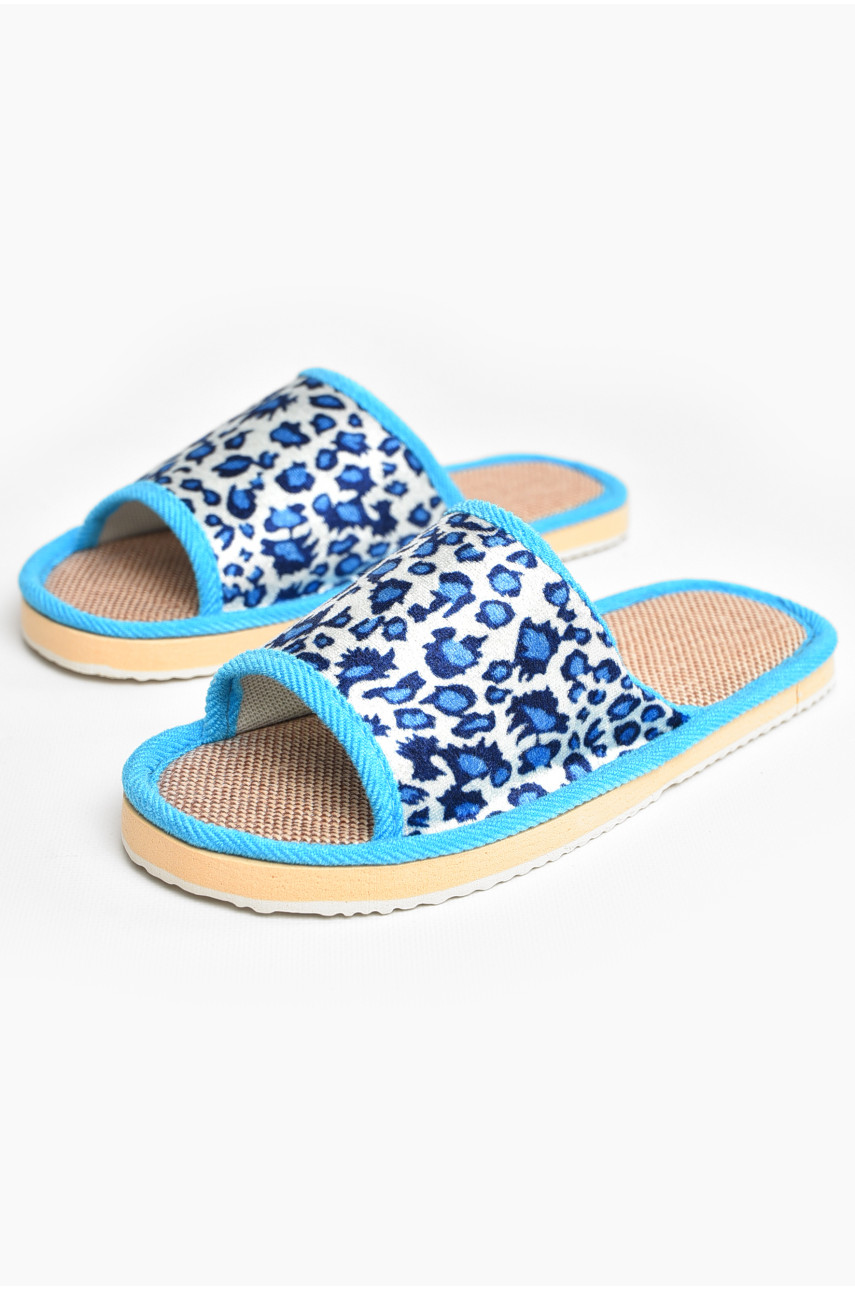 Тапочки домашние женские голубого цвета sp-025 207427