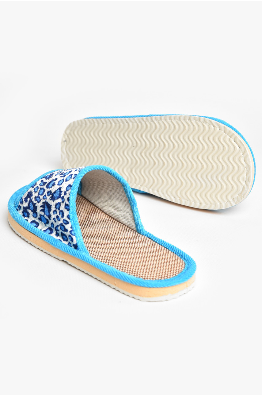 Тапочки домашние женские голубого цвета sp-025 207427