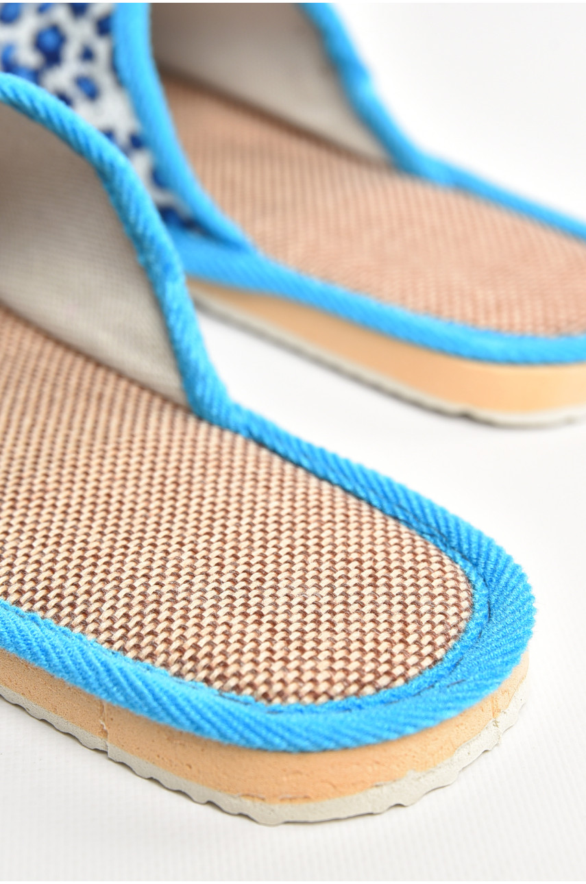 Тапочки домашние женские голубого цвета sp-025 207427