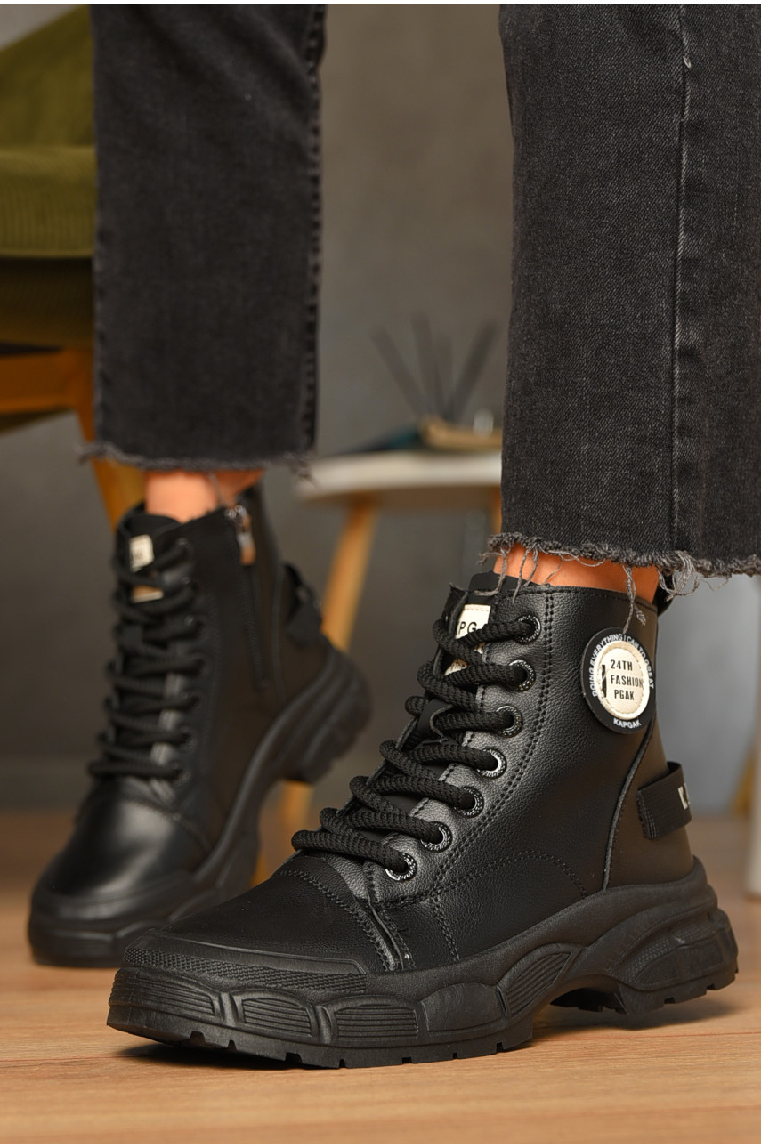 Ботинки женские эврозима черного цвета 039 207430