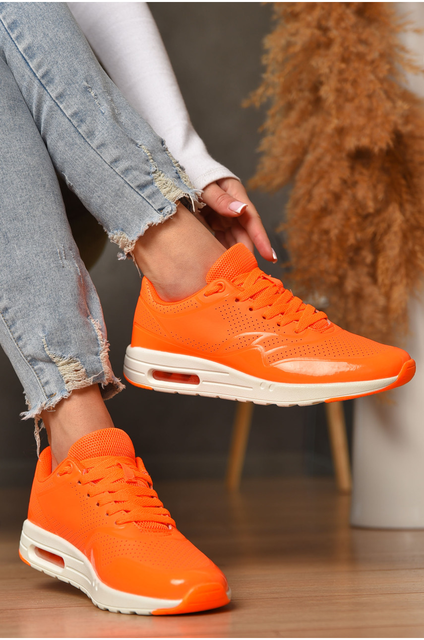 Кроссовки женские оранжевого цвета S-03 207432