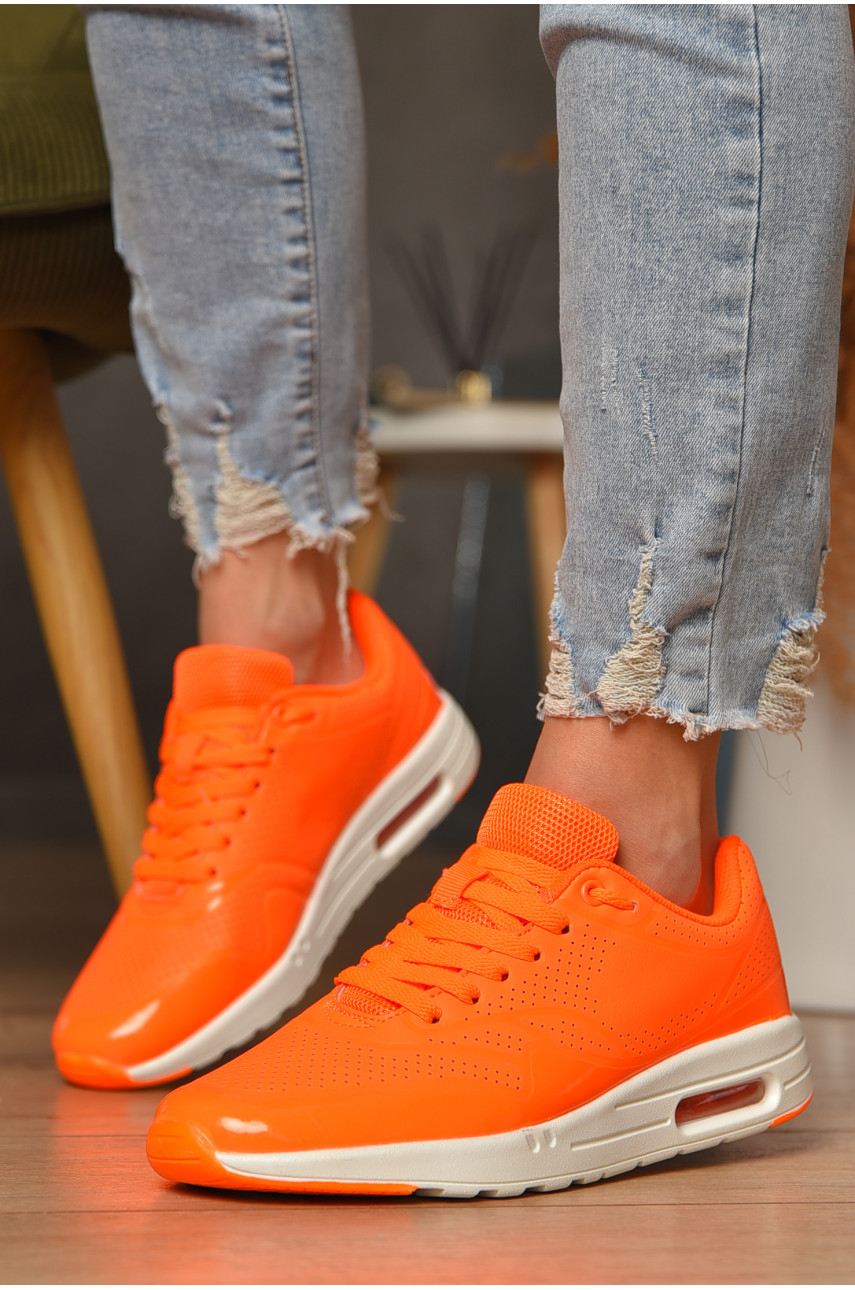Кроссовки женские оранжевого цвета S-03 207432