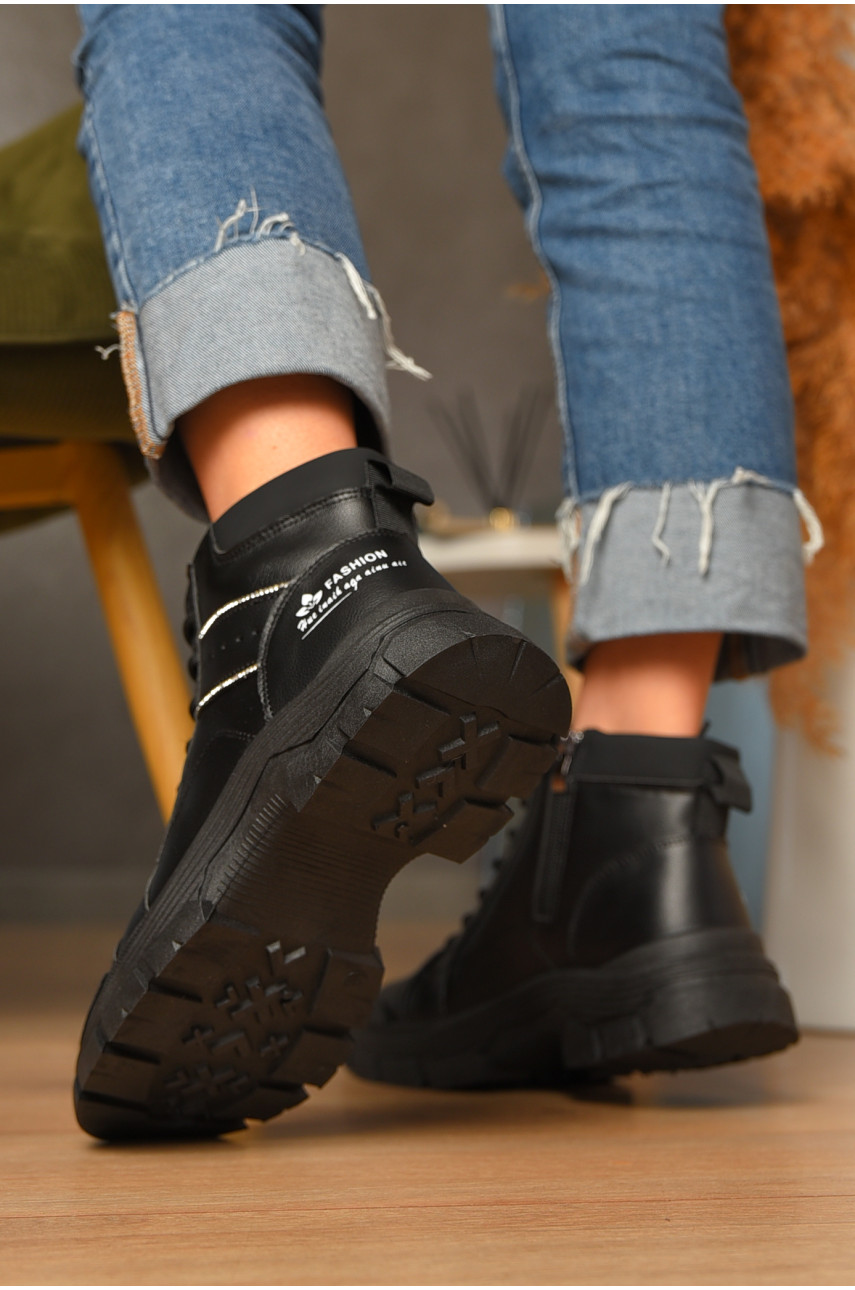 Ботинки женские эврозима черного цвета 035 207435