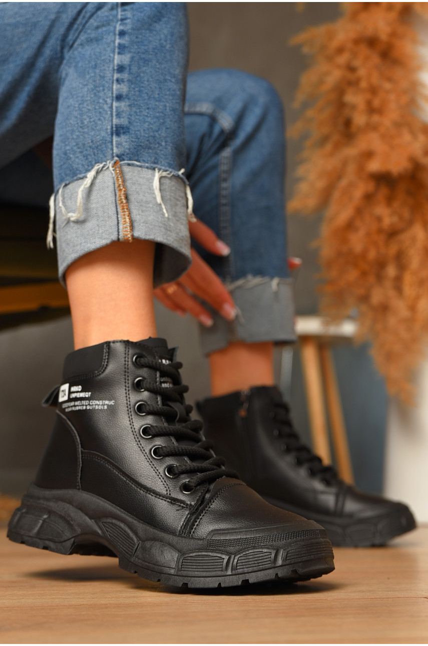 Ботинки женские эврозима черного цвета 038 207437