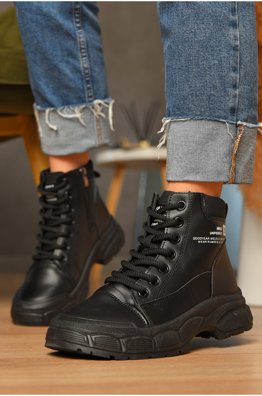 Ботинки женские эврозима черного цвета 038 207437