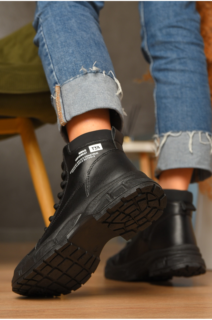 Ботинки женские эврозима черного цвета 038 207437