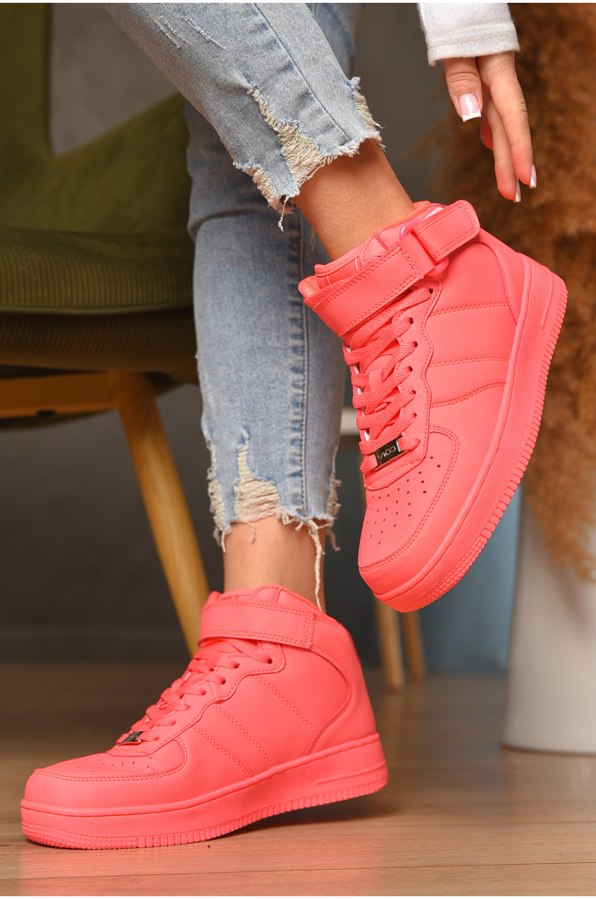 Кросівки жіночі коралового кольору 15097 207443