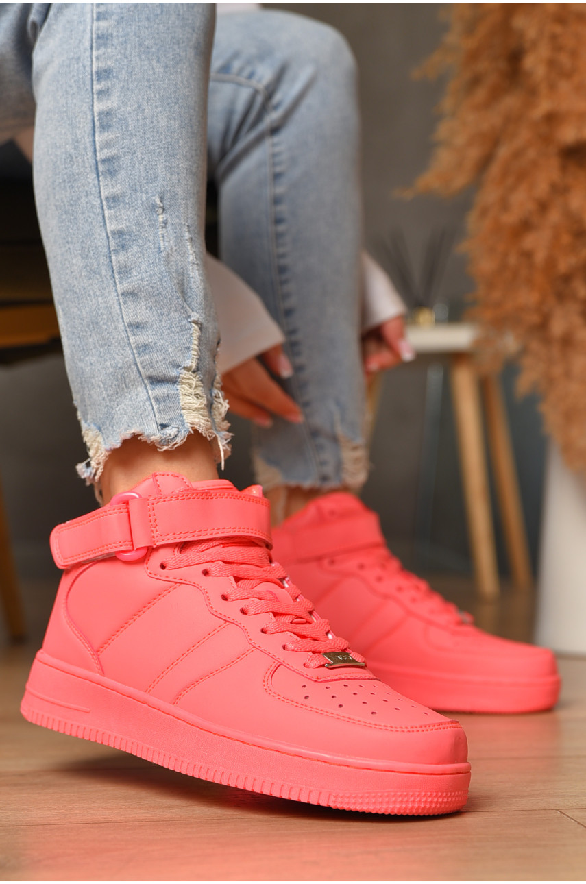 Кросівки жіночі коралового кольору 15097 207443