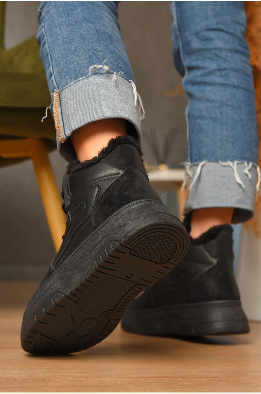 Ботинки женские зимние черного цвета 2024-5-1 207444