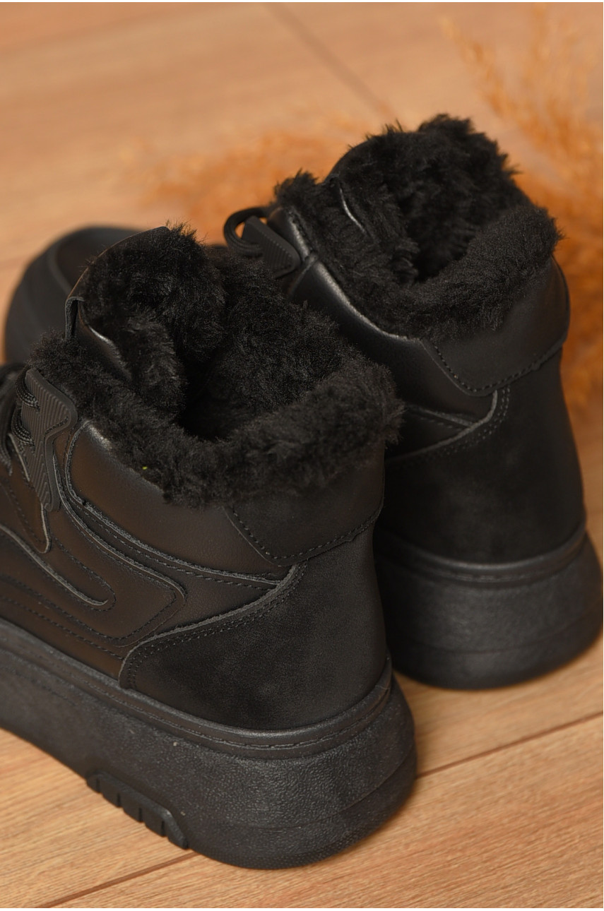 Ботинки женские зимние черного цвета 2024-5-1 207444
