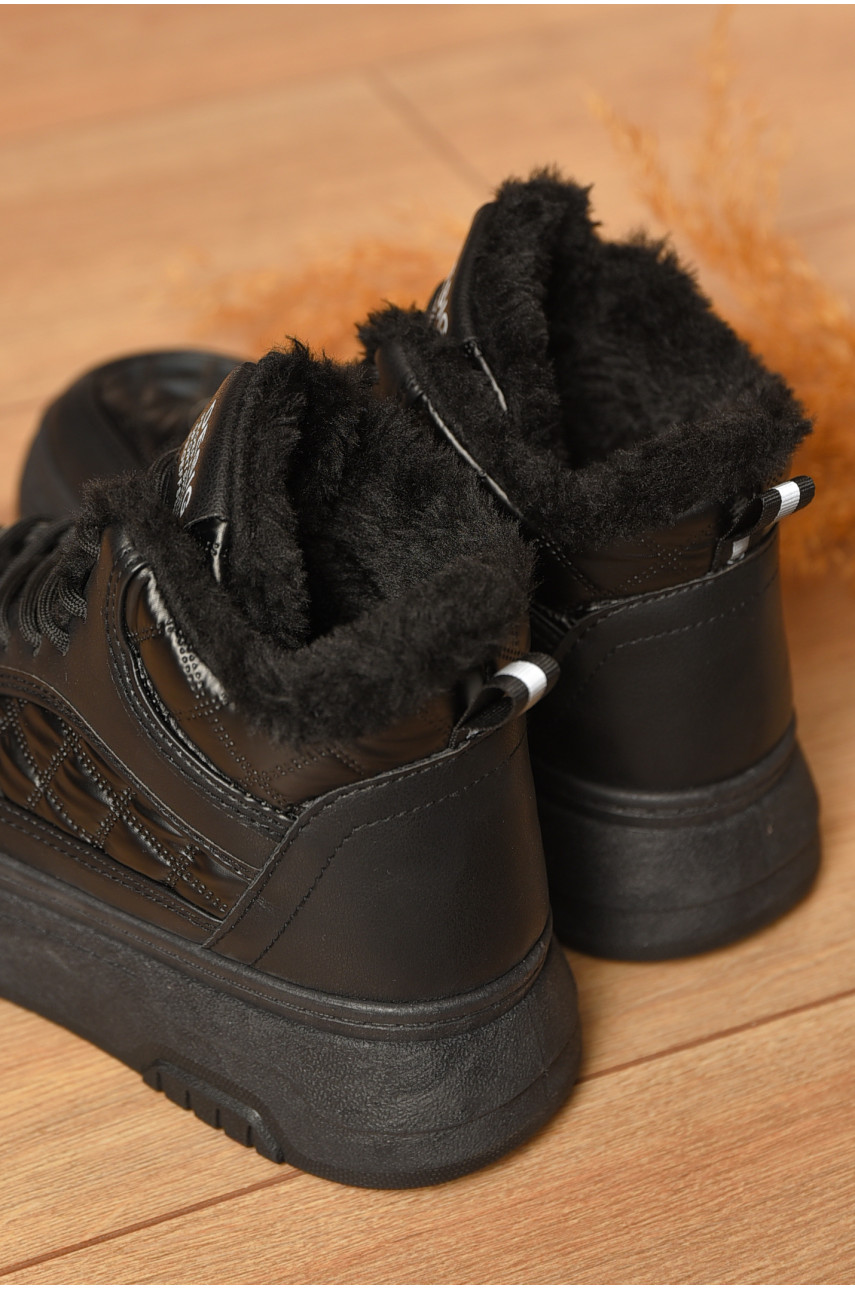 Ботинки женские зимние черного цвета 2024-6-1 207449