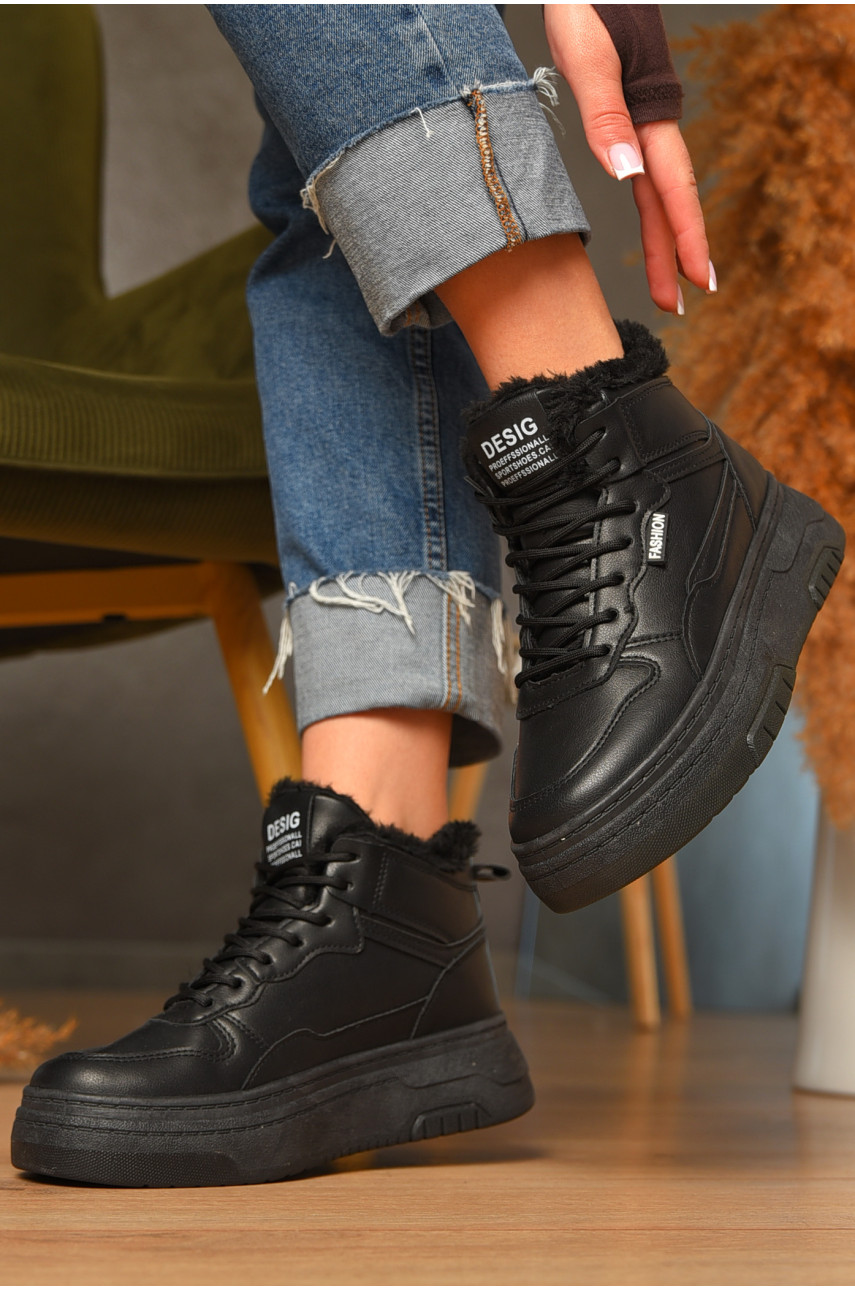 Ботинки женские зимние черного цвета 2024-3-1 207454