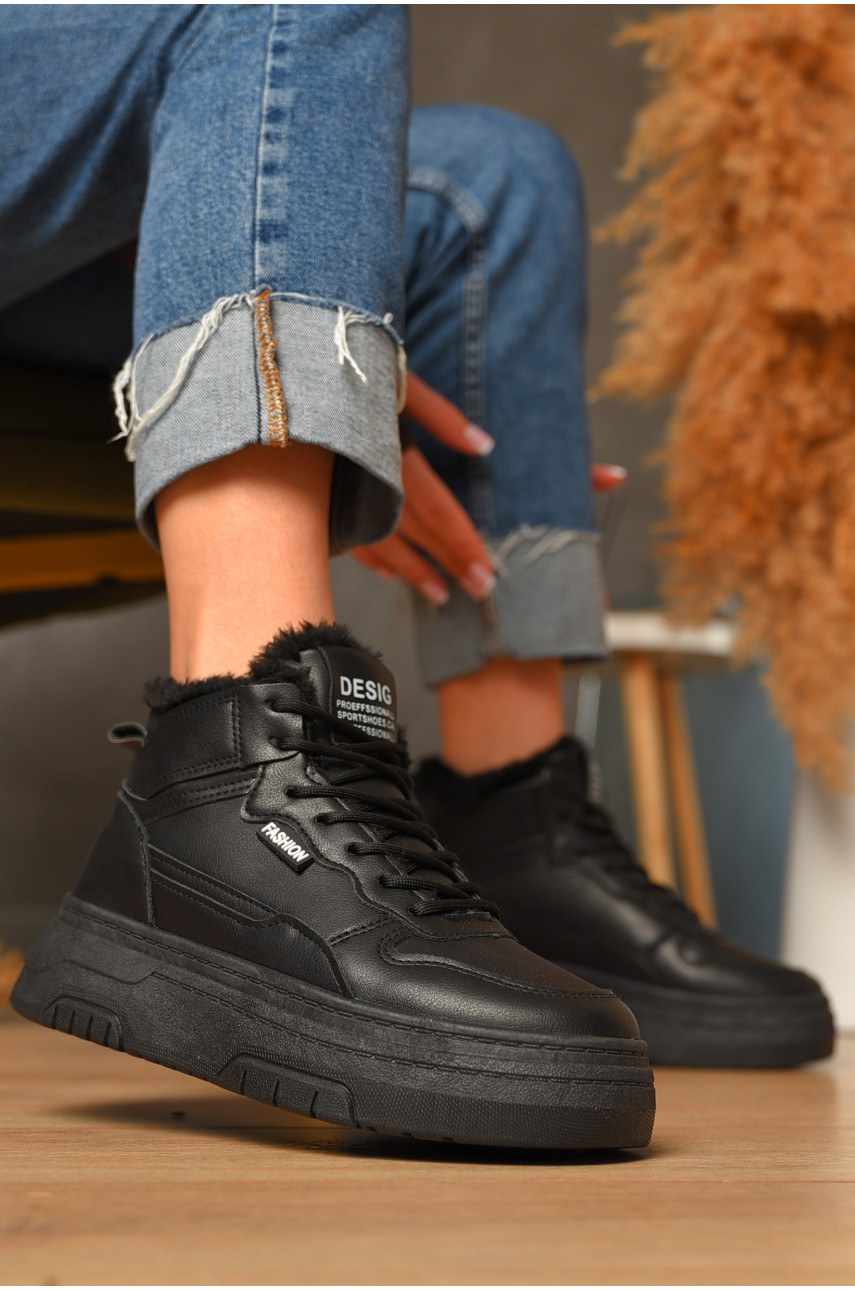 Ботинки женские зимние черного цвета 2024-3-1 207454