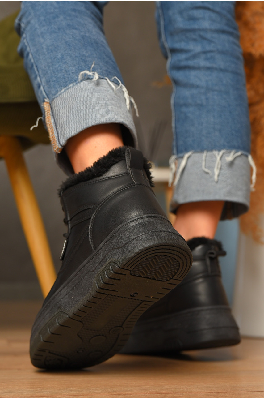 Ботинки женские зимние черного цвета 2024-3-1 207454