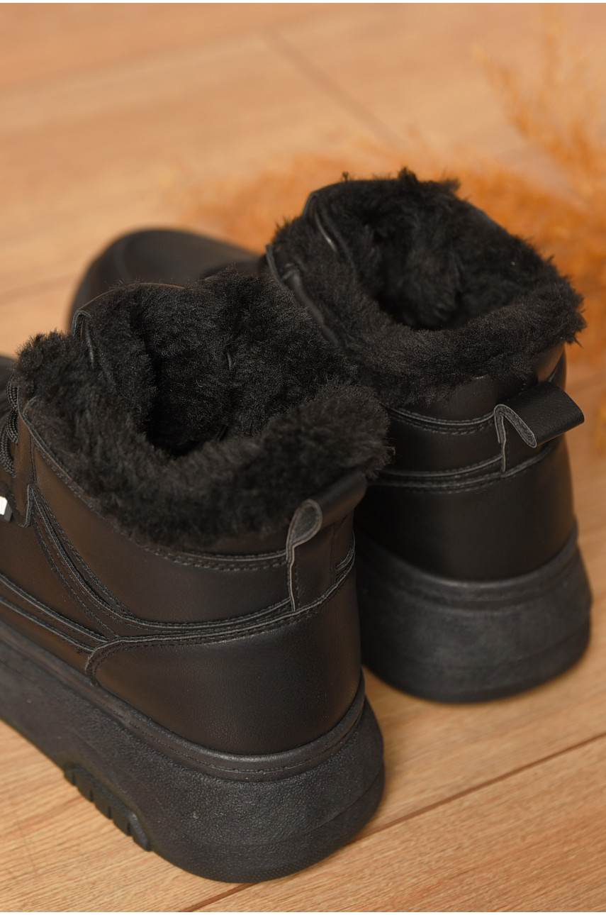 Ботинки женские зимние черного цвета 2024-3-1 207454