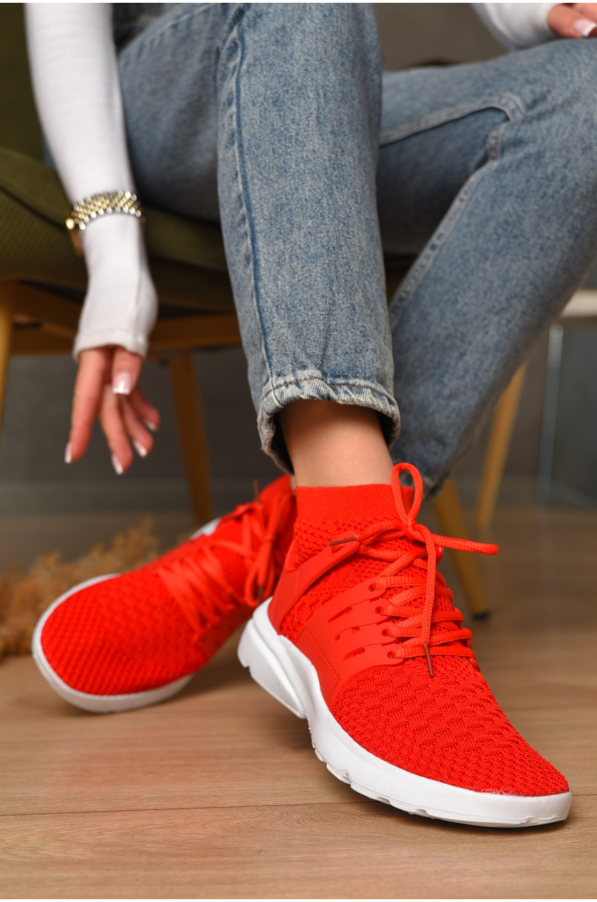 Кроссовки женские красного цвета 1719-3 207456