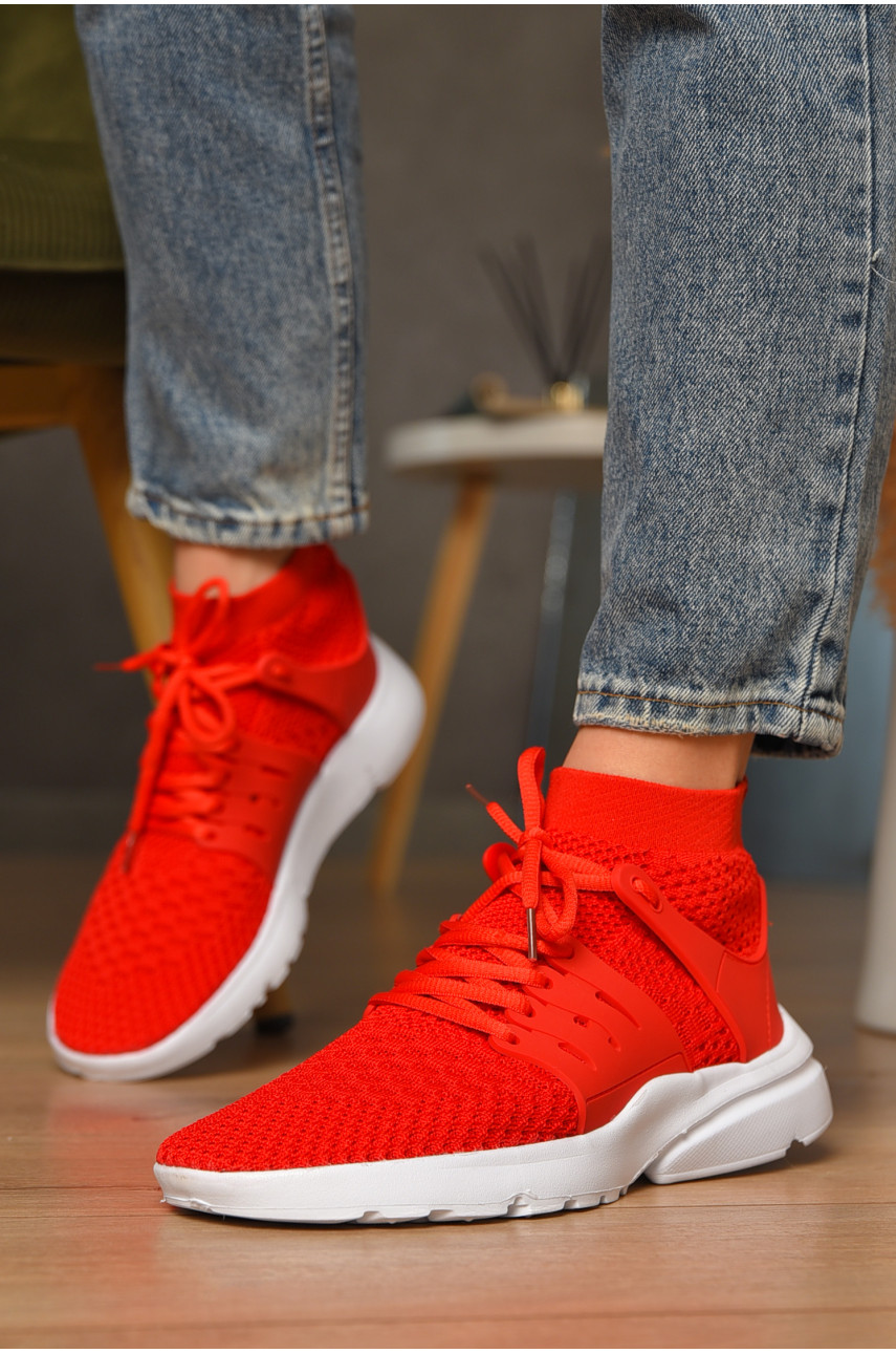 Кроссовки женские красного цвета 1719-3 207456
