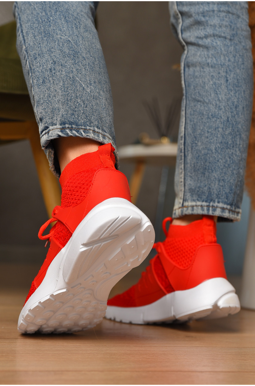 Кроссовки женские красного цвета 1719-3 207456