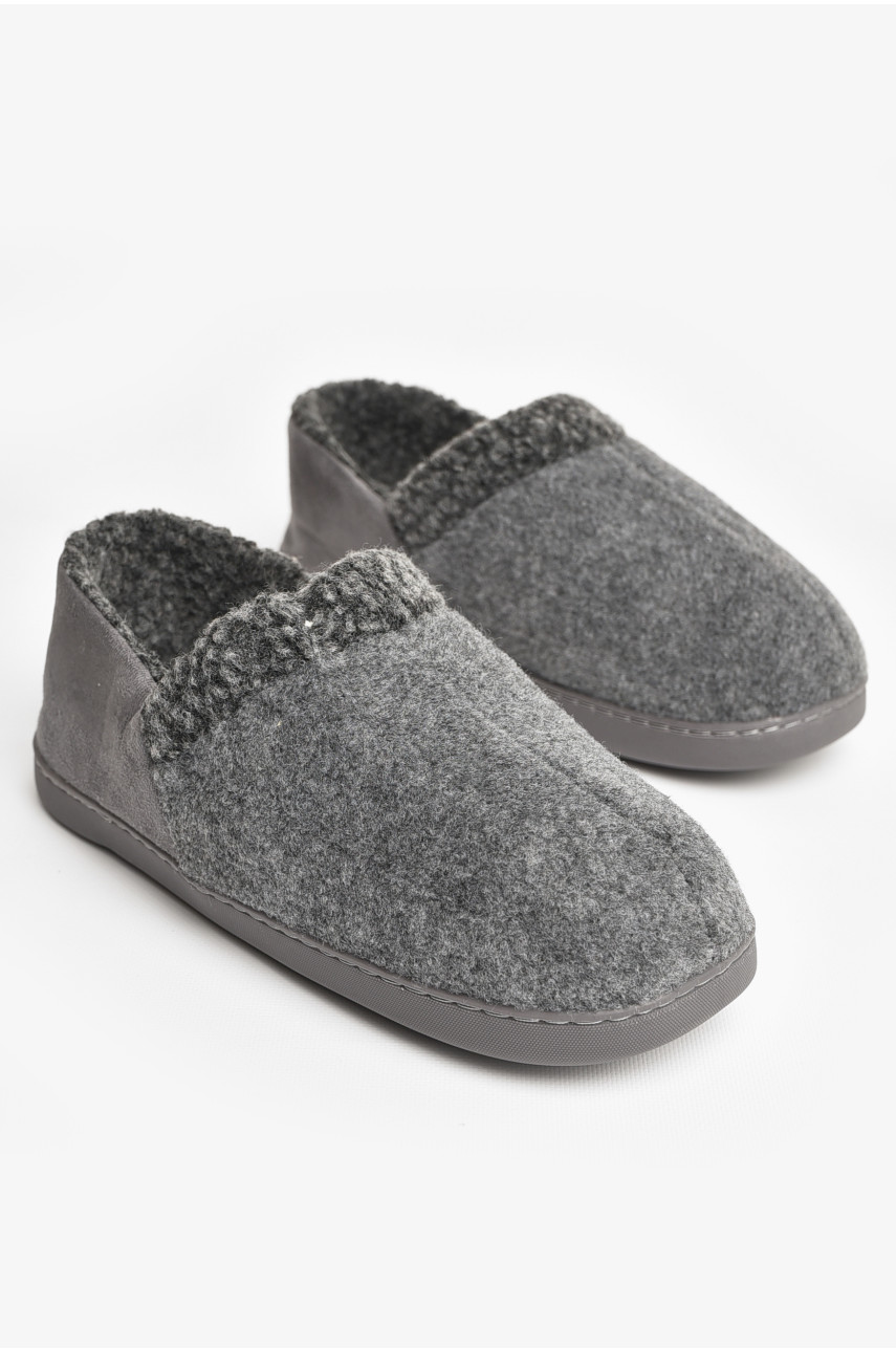 Бурки мужские на меху темно-серого цвета Mu-9736 207457